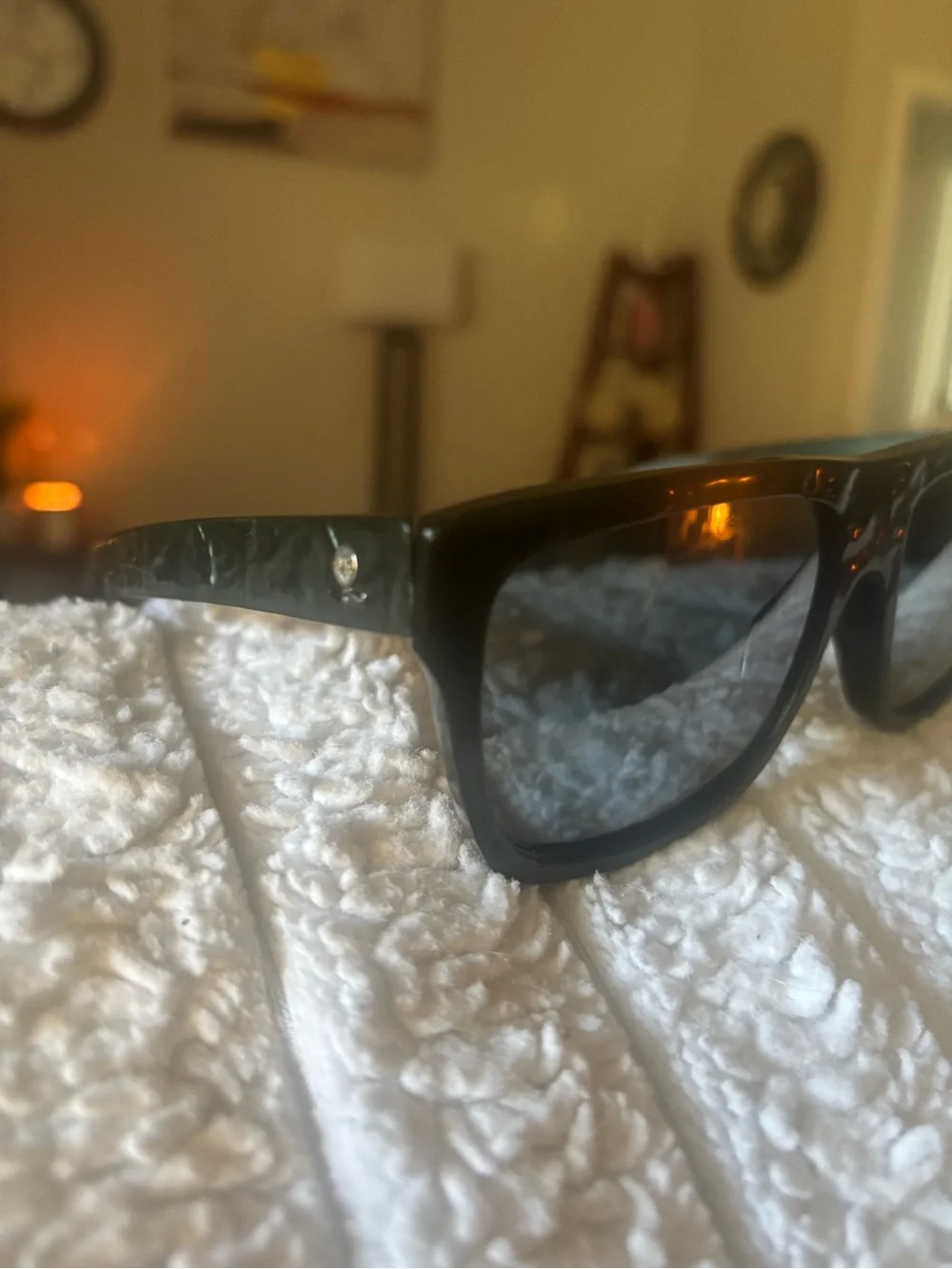 Alexander McQueen Dark Green  Frame Sunglasses (small scratches on lens )